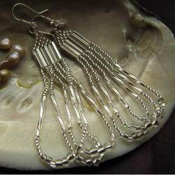 Subtelne srebrne kolczyki - Kolczyki - Biżuteria