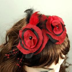 flamenco,kwiaty we włosach,nowość,cudo,elegancja - Do włosów - Biżuteria