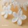Kolczyki kolczyki z kwiatkami z masy perłowej
