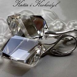 ekskluzywne,eleganckie,kryształowe kolczyki - Kolczyki - Biżuteria