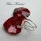 Kolczyki romantyczne kolczyki,swarovski red magma