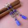 Kolczyki orientalne kolczyki,chabrowe,lapis lazuli