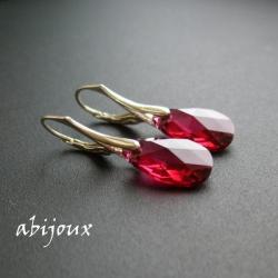 kolczyki,Swarovski,kryształy,srebro - Kolczyki - Biżuteria