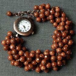 zegarek w bransoletce z piasku pustyni - Bransoletki - Biżuteria