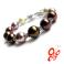 Bransoletki bransoleta z perlami,brązy,ecru