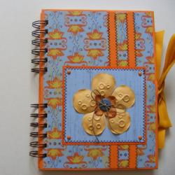 notes,pamiętnik,kwiat,w kwiaty,na prezent - Notesy - Akcesoria