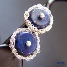 Kolczyki minimalistyczny oryginalny lapis lazuli