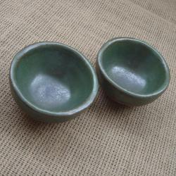 miseczki na zupę,zielone,ceramika użytkowa - Ceramika i szkło - Wyposażenie wnętrz
