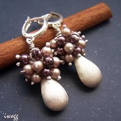 kolczyki z perelkami - Kolczyki - Biżuteria