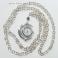 Komplety Jin Jang,księżyc,zegarek na łańcuszku,srebrne