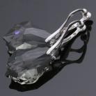 Klipsy swarovski,baroque,black diamond