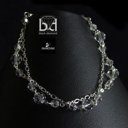 subtelna bransoletka z kryształami Swarovski - Bransoletki - Biżuteria